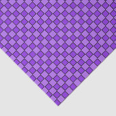 Lila Schwarzes Prüfbrett-Muster Seidenpapier (Ausschnitt)
