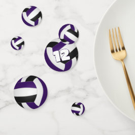 lila Schwarzes Team färbt das Party der Kinder Vol Konfetti