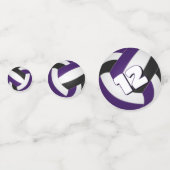 lila Schwarzes Team färbt das Party der Kinder Vol Konfetti (Vorderseiten)