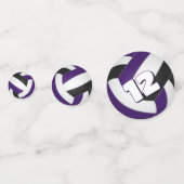 lila Schwarzes Team färbt das Party der Kinder Vol Konfetti (Vorderseiten)