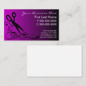 Lila Schwarzes verblassen Visitenkarte (Vorne/Hinten)