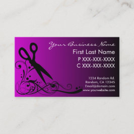 Lila Schwarzes verblassen Visitenkarte