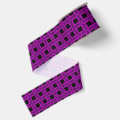 Lila-schwarzes Webmuster Ripsband (Rückseite)
