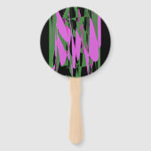 Lila, schwarzgrüne Farben Fächer (Vorderseite)