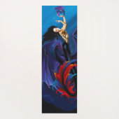 Lila Schwarzmeerkatastrophen Yogamatte (Rückseite)