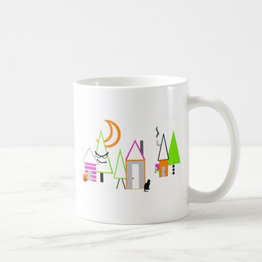 lila Schwarzorange Kaffeetasse (Rechts)