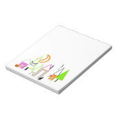 lila Schwarzorange Notizblock (Rotiert)