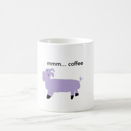 lila Schwein, mmm… Kaffee Kaffeetasse (Mittel)