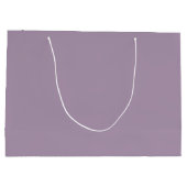 Lila Schwein-und Lavendel-Feld-Geschenk-Tasche Große Geschenktüte (Rückseite)