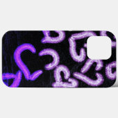 Lila Schwerhörigkeit Case-Mate iPhone Hülle (Rückseite (Horizontal))