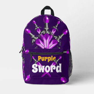 Lila Schwert Kinder Rucksack