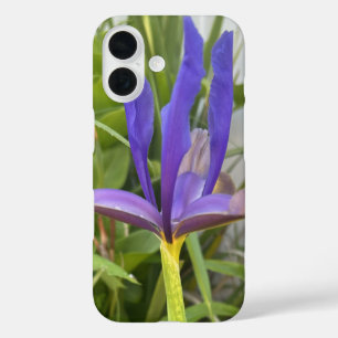 Lila Schwertlilie-Blumen Outdoor-Garten-Natur-Foto iPhone 16 Hülle