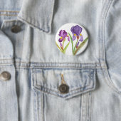 Lila Schwertlilie Button (Beispiel)