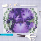 Lila Schwertlilie Seidenpapier (Handwerk)