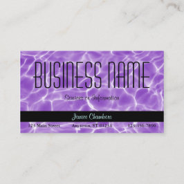 Lila Schwimmbadmuster Visitenkarte