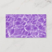 Lila Schwimmbadmuster Visitenkarte (Rückseite)
