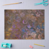 Lila Scroll Work-Blume für Blue Decoupage Seidenpapier (Basteln)