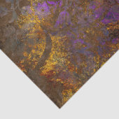 Lila Scroll Work-Blume für Blue Decoupage Seidenpapier (Detail)