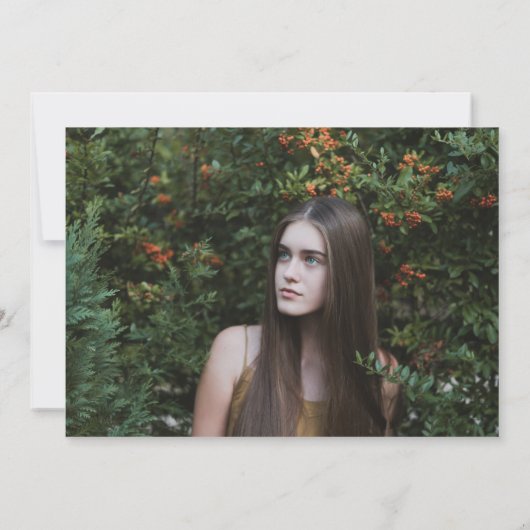 Lila Scrubs Krankenpflege Foto Sie tat es Abschlus Einladung (Rückseite)