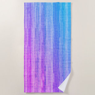Lila Seagrass Tropical Neon Beach Handtuch