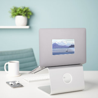Lila Seascape Aufkleber