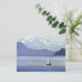 Lila Seascape Postkarte (Stehend Vorderseite)