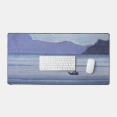 Lila Seascape Schreibtischunterlage (Tastatur & Maus)