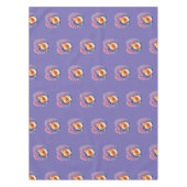 Lila Seashell Beach Party Tischdecke (Vorderseite)