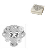 Lila Seashell Gummistempel (Stempel)