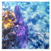 Lila Seefan-Fliese Fliese (Vorderseite)