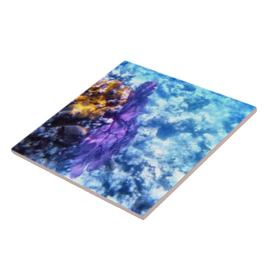 Lila Seefan-Fliese Fliese (Seite)