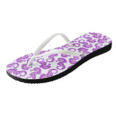 Lila Seepferd Badesandalen (Schrägansicht)