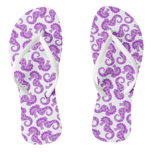 Lila Seepferd Badesandalen