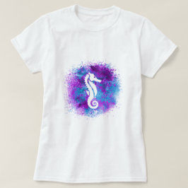 Lila Seepferd T-Shirt