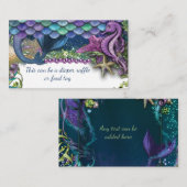 Lila Seepferd-Tags Begleitkarte (Vorne/Hinten)