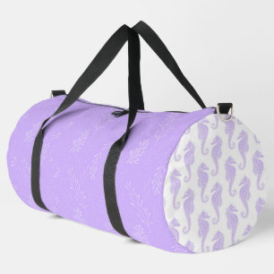 LILA SEEPFERD UND UNTERSEETHEMA DUFFLE BAG