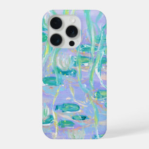 Lila Seerosen Handyhülle iPhone 15 Pro Hülle