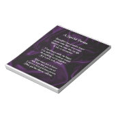 Lila Seide - Gedicht von Sonderpersonen Notizblock (Rotiert)