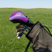 Lila Seide Golf Headcover (In SItu)