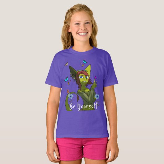 Lila Seien Sie Ihr Spaß T - Shirt (Vorne ganz)