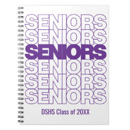 Lila Seniors Seniors Seniors Notebook Notizblock
