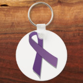 lila Sensibilisierungsband Schlüsselanhänger (Vorderseite)