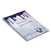 Lila Sequenzen Notizblock (Rechte Seite)