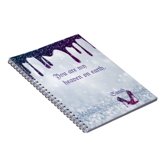 Lila Sequenzen Notizblock (Rechte Seite)