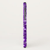 Lila Sequenzer-Handy-Fall Case-Mate iPhone Hülle (Hinten/Links)