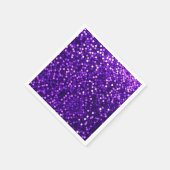 Lila Sequin Look Paper Napkin Serviette (Ecke)