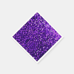 Lila Sequin Look Paper Napkin Serviette