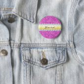 Lila Sequins-Goldfolie und -diamanten Button (Beispiel)