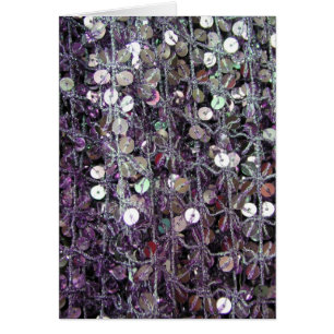Lila Sequins u. Perlen