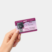 Lila Service-Hund-ID Ausweis (Handheld)